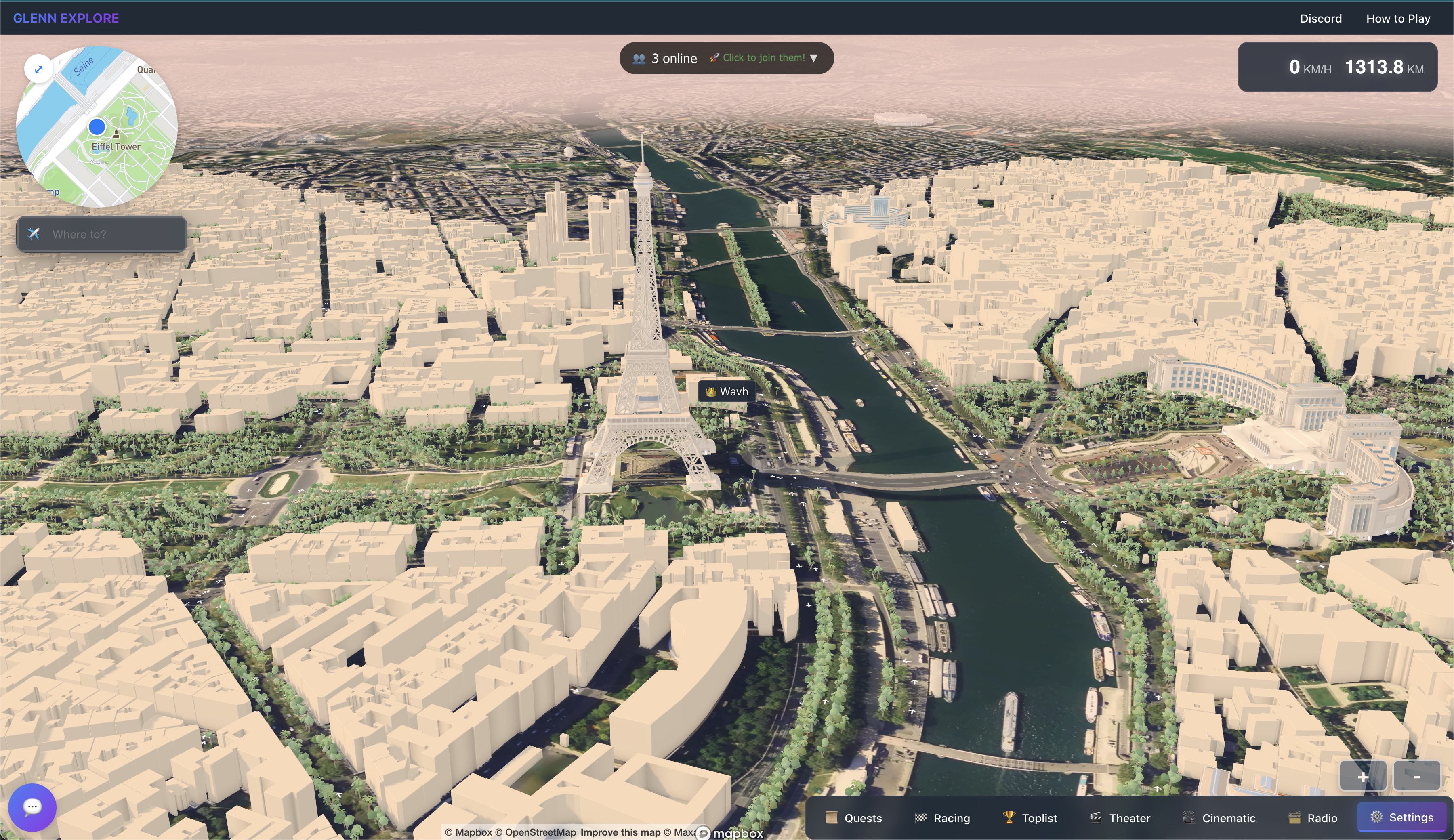 Stunning sunset view of the Eiffel Tower