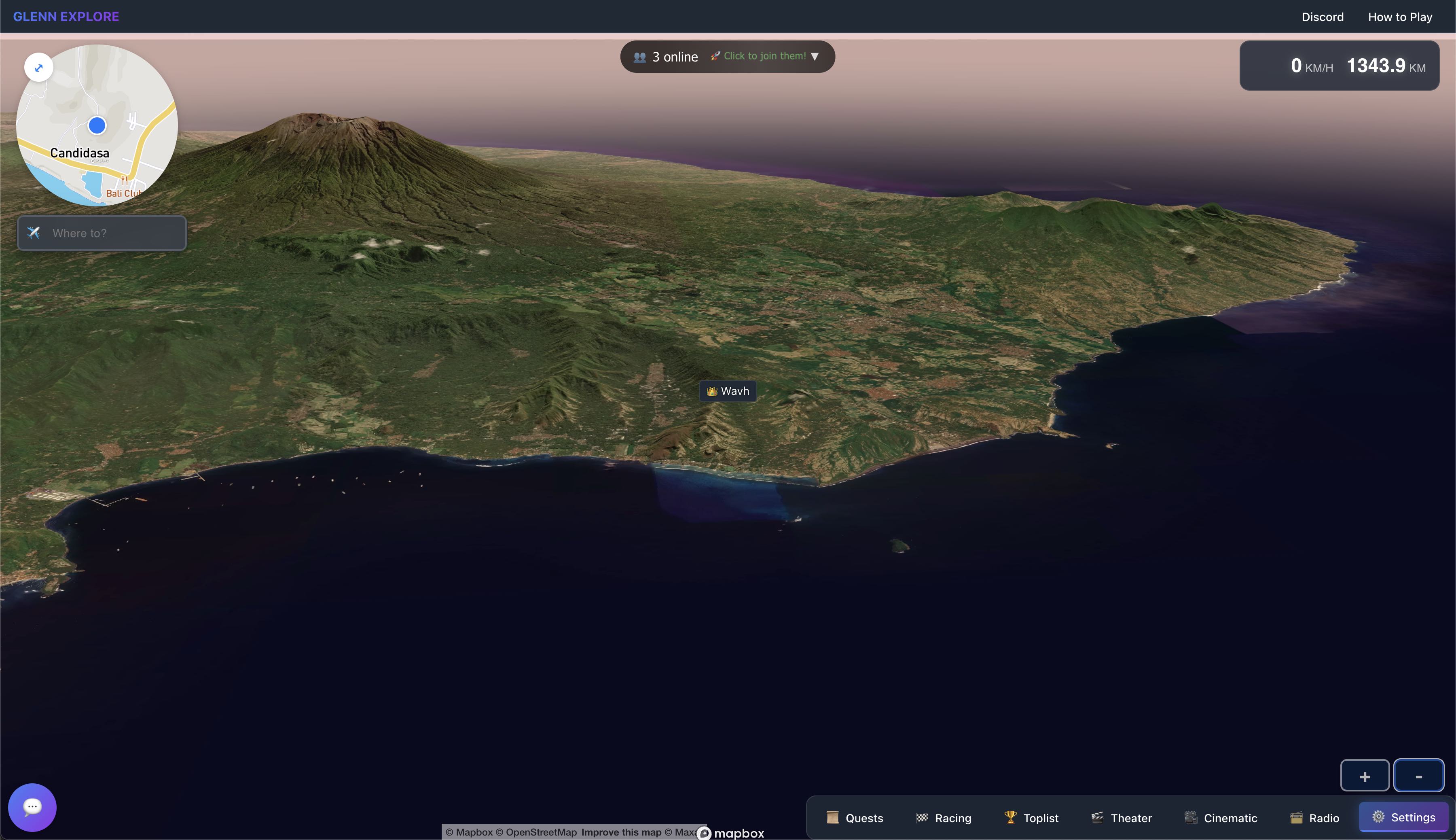 Panoramic view of Bali's landscapes